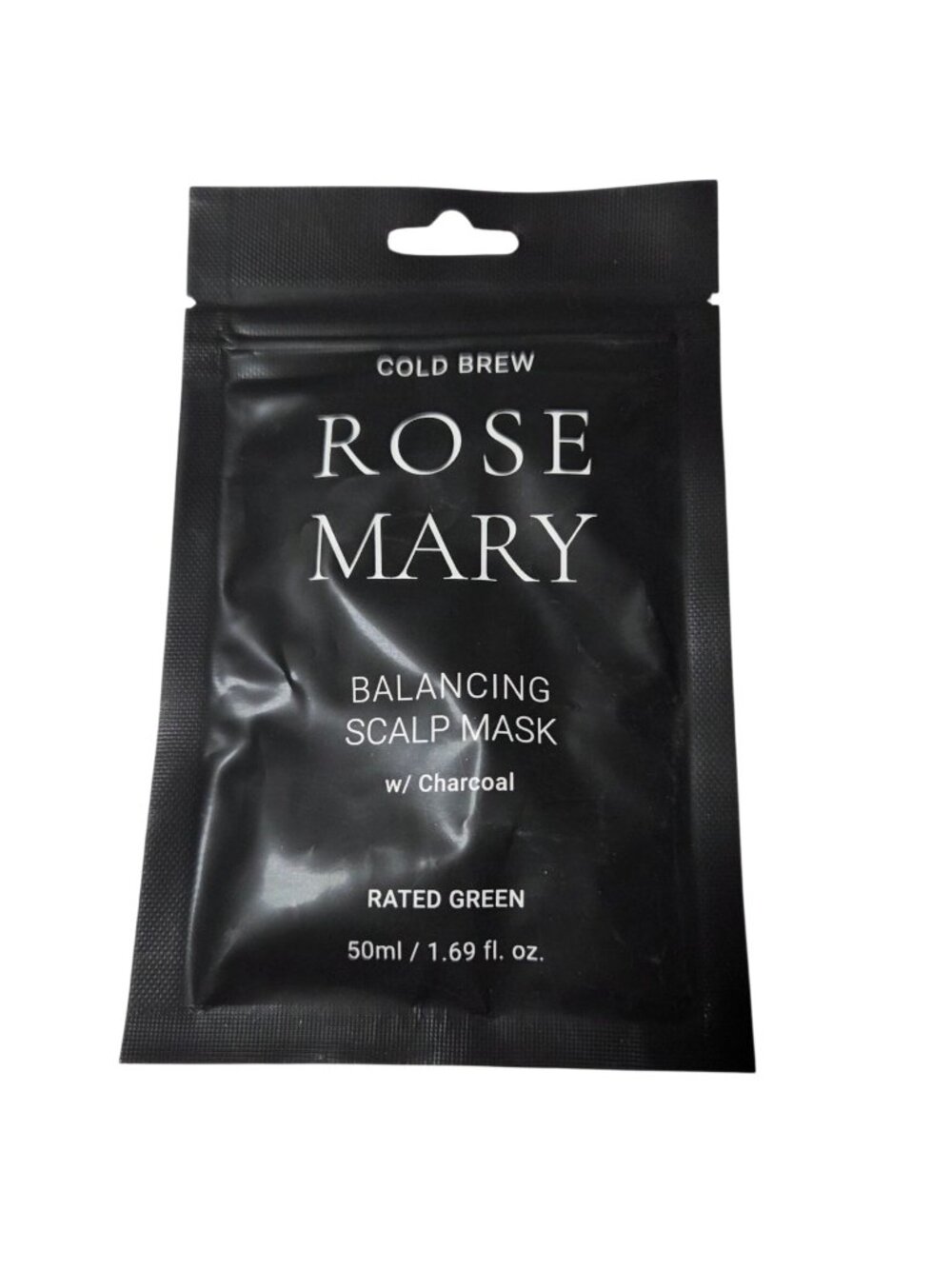 Rated Green Cold Brew Rose Mary Balancing Scalp Mask Charcoal 50ml Vegan Hair